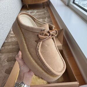 Zara x Clarks Slip On Wallabees Mules